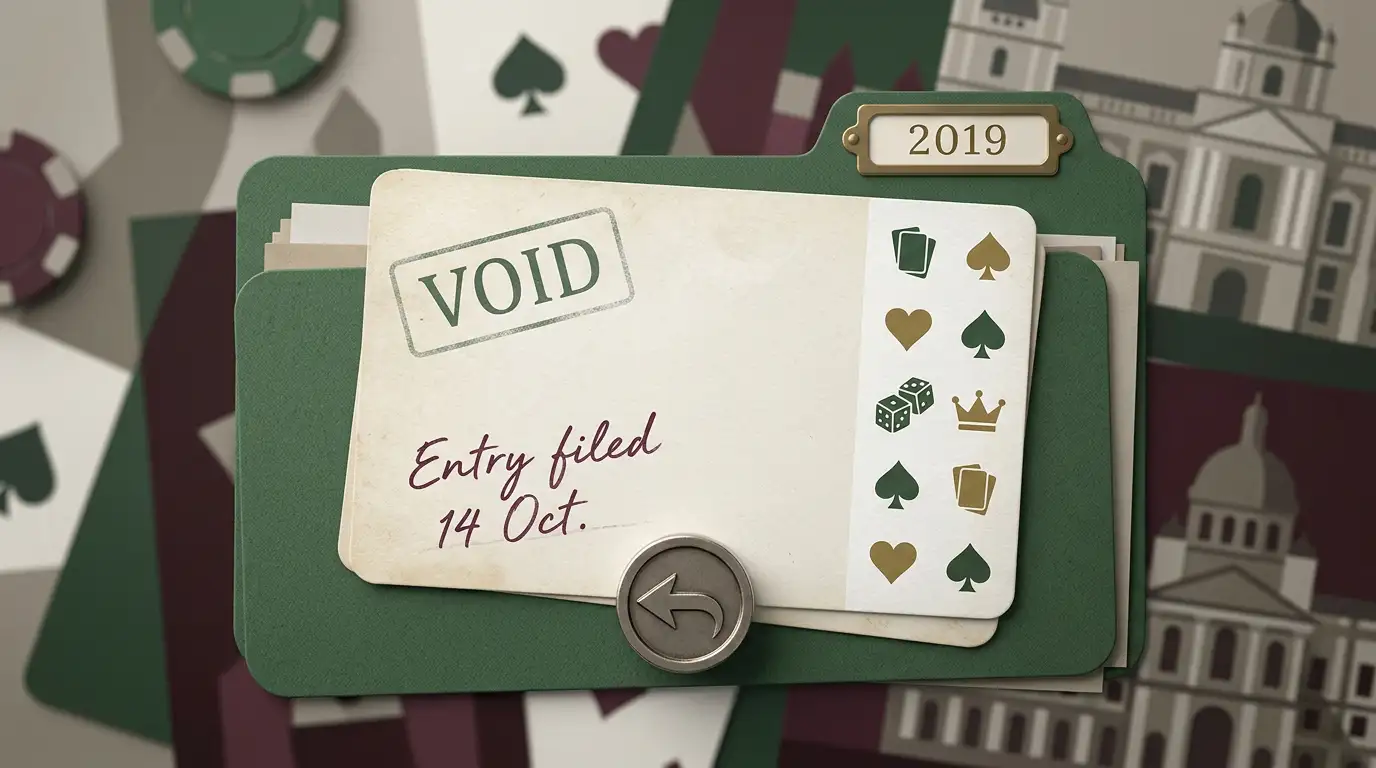 Expired casino promotion card with no active offer